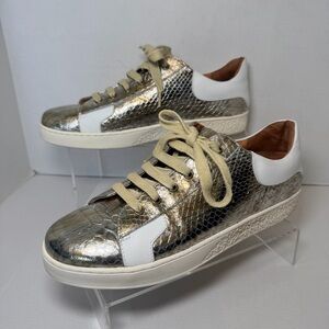 Chocolat Blu Nori Gold & White Sneakers